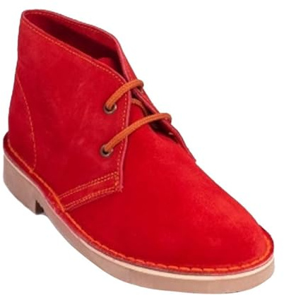 Roamers 3 Eyelet Desert Boots in Suede Or Waxy Leather Finish. 5 Colours. Sizes 6-14 UK