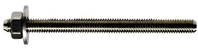 fischer 090452 Ankerstange FIS A M 12 x 180 R Edelstahl, 10 Stück, Silber
