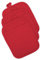 DII Hitzebeständiges, gestepptes Baumwoll-Topflappen-Set, entworfen mit Platz zum Personalisieren, ermöglicht EIN individuelles Design, 17,8 x 22,9 cm, Rot, 3 Stück