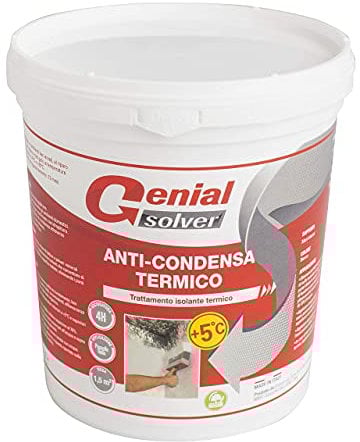 Genial Solver Anti-Condensa Termico - Pittura ANTIMUFFA per Intermi bianca - 0.75 L