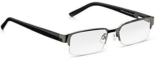Read Optics Lesebrille für Herren 1,5, leichte, rechteckige Halbrahmenbrille, stylische Fertiglesebrille, für das Tragen den ganzen Tag über entwickelt