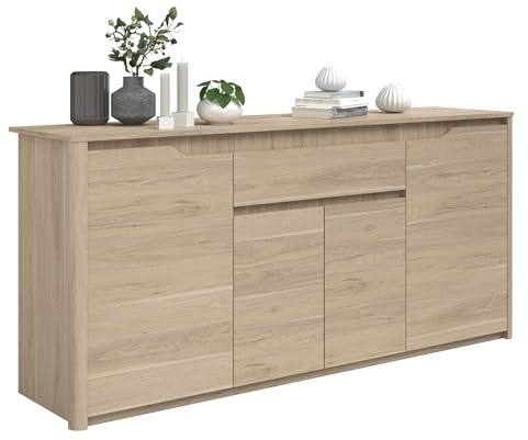 Parisot 0191ENFI Wendy Anrichte Holz weiß 185,3 x 45,8 x 85,5 cm