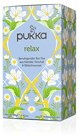Pukka | Bio-Kräutertee Relax | Kamille, Kardamom und Fenchel | 20 Teebeutel