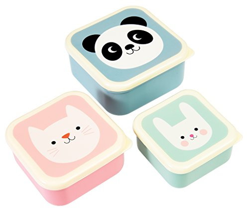 Rex International 27996 - Set mit 3 Lunchboxen Panda Katze und Hase
