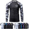 Gold BJJ Jiu Jitsu Rashguard – Camo Rash Guard Kompressionsshirt für No-Gi, Gi, MMA (lange Ärmel und kurze Ärmel erhältlich), Herren, Schwarz-Camo, XX-Large