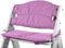 Tinydo® Hochstuhl-Sitzkissen optimal für Hauck Alpha und ähnliche Treppenhochstühle 2teilg. Set mit Memory-Schaum-Dämpfung Sitzverkleinerer-Auflage für Babystühle rutschfest pflegeleicht (Violett)