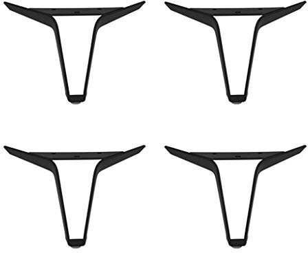 Modern minimalist table legs thickened wrought iron cabinet feet black furniture support feet 4 × furniture feet, height 12CM furniture increased feet/coffee table support feet