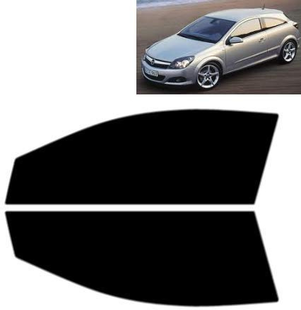 Passgenaue Tönungsfolie für-Opel Astra H 3-Türen 2005-2009 - Vordere Seitenscheiben (20% Schwarz)