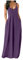 SoLu DAY8 Robe Longue Femme Ete Grande Taille S-5XL Robe Sexy Femme à Bretelles Robe de Plage Casual Decontractée Uni Couleur Vêtement Femme Pas Cher Robe Soirée Cocktail Chic (Violet, XXL)