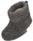 BeComfy Warme Hausschuhe Damen Herren Hüttenschuhe aus Schafwolle (Anthrazit, EU Schuhgrößensystem, Erwachsene, Numerisch, M, 45)