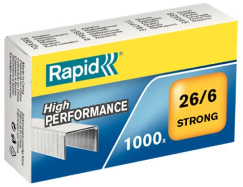 Heftklammern 26/6 Strong, Stahl, 10 Stück