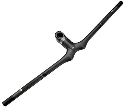 OUYA MTB Integrierter Lenker Fahrradlenker Mountainbikes 3K Matte Carbon Lenker MTB Flacher Lenker,680mm*120mm