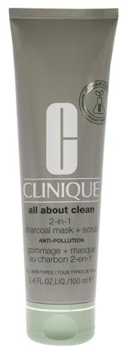 Clinique All About Clean 2-In-1 Charcoal Mask Plus Scrub For Women 3.4 oz Scrub