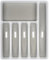 Almineez 6 Compartment Cutlery Tray Kitchen Drawer Organiser BPA Free Utensils Spoon Fork Holder Plastic Storage Rack Kitchen Tableware Flatware Anti Slip Multipurpose Divider Sliding Tidy