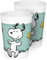 GEDA LABELS 15080 Reutilizables, Juego de Vasos, PP