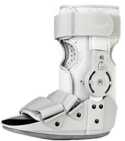 Wanderstiefel Feste Knöchelbandage Verstellbare Aufblasbare Bandage Dicke Sohle Für Knöchel-Fuß-Verletzungen Für Linken Und Rechten Fuß Gehschutz,M