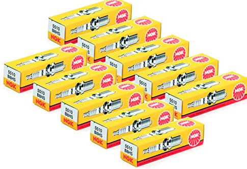 10x NGK Zündkerze B8HS Gewinde Durchmesser 14mm für Motorrad Roller Quad PKW