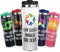 Pixly® Personalised Custom Logo Business Thermal Travel Mug - 400ml/14oz Capacity - Stainless Steel Photo Coffee Tea Flask with Picture - Black, Red, Blue, Pink (1)
