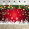 AOLOA Weihnachten Banner Große, Rot & Weiß Schneeflocke Weihnachts Banner Dekoration, Weihnachten Banner Drinnen Draußen, Weihnachten Hintergrund Banner für Winterferien Party Garten Wand Deko