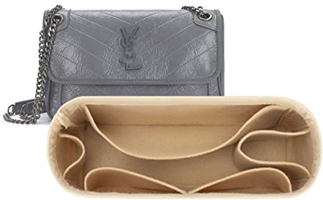 Lckaey Filzeinsatz Geldbörse Organizer für Niki 22 28 32 Vagabond Bagysl Tragetasche Einsatz 2043beige-L