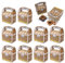 Piraten Treat Box 10 Stück Pirat Schatz Truhe Mitgebsel Box Party Pirat Schatztruhe Piraten Party Box Kindergeburtstag Schatzkiste Partytüten mit Griff für Kindergeburtstag Party Mitgebsel Give-aways