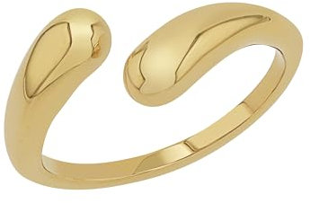 s.Oliver Ring Edelstahl Damen Ringe, Gold, Kommt in Schmuck Geschenk Box