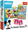 Trefl - Disney, Lerne die Disney-Helden kennen - 3in1: 2X Puzzle + Memory-Spiel, Puzzle mit Märchenhelden, 30 und 48 Elemente, Verschiedene Schwierigkeitsgrade, 24 Memos, Mickey Mouse