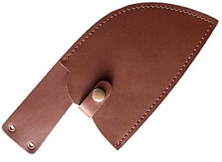HEMOTON Coltello Da Cucina Fodero in Cuoio Protezione Per Coltello in Pelle Copertura Della Lama Coltello Viaggiare Lamiera Di Protezione Testa Rotonda Superiore Di Pelle Bovina