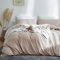 AShanlan Bettwäsche 135x200 Taupe 2 Teilig Microfaser Einfarbig Bettwäsche Set mit 1 Kissenbezüge 80x80 cm Khaki Bettwäsche mit Reißverschluss Weich und Bügelfrei