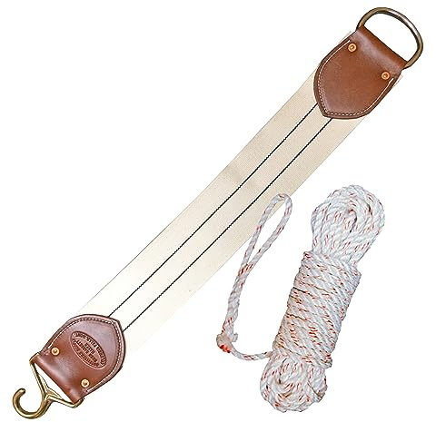Outfitters Supply 33 Inch Lash Cinch and 50 Foot PolyPlus Lash Rope for Securing Top Load on a Pack Saddle, for Horse/Mule Packing