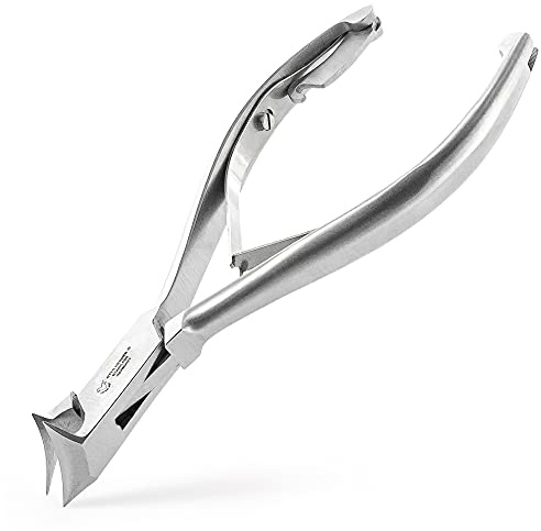 OTTO HERDER Nagelzange 14 cm, Fußnagelzange aus rostfreiem Edelstahl, Kopfschneider mit 1,6 cm Schnittlänge für dicke und eingewachsene Zehennägel