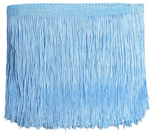 Uposao 15CM x 10M Quaste Seide Fransen Geschnitten Fransenborte Kostüm Apparel Nähzubehör für Kleidung Vorhänge Möbeldekoration