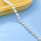 XCSJ 5 Yards Spitzenband Mit Perlen Perlenband Vintage 0.6 cm Breit Geschenkband Mit Perlen Weiß Spitzenband für DIY Handwerk, Blumenkorb, Scrapbooking, Geschenkbox, Hochzeit Deko (Weiß A)