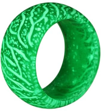 CALLARON Leuchtende Ring für Damen Halloween Schmuck Silikongummiband freundschaftsringe Reisering Familienring freundschaftsringe Verblasst nicht Heiligenschein