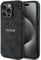 Guess GUHMP15LG4GFRK Hülle für iPhone 15 Pro 6.1 Schwarz hardcase 4G Collection Leather Metal Logo