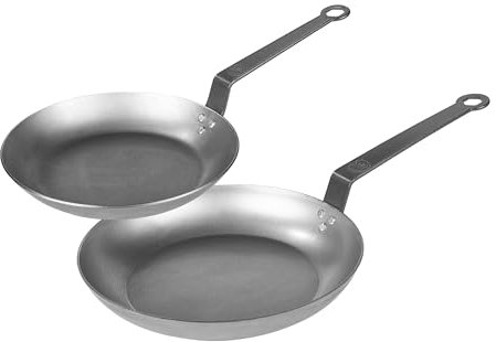 Sallys Eisenpfanne aus 100% natürlichem Eisen, hervorragende Wärmeleitfähigkeit, für alle Herdarten inkl. Induktion geeignet (24 cm)