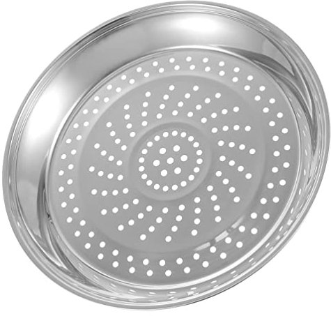 ANSNOW Round Tray Stainless Steel Wok Pressure Cooker Canner Rack 32Cm Stainless Steel Steamer Tray Cooling Steaming Rack Insert Stock Pot Steam Basket Rack Dumpling Steamer Metal Tray