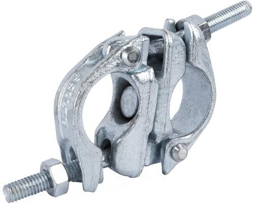 LWAIX Swivel Coupling Scaffolding Clutch, 48 x 48 mm, 360° Swivel Couplings, Double Clamp for Attaching Scaffolding, Anchor Rod