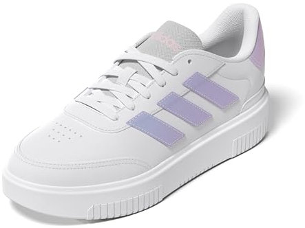 adidas Courtblock Shoes, Scarpe da Ginnastica Donna, Ftwr Bianco Ftwr Bianco Trasparente Rosa, 39 1/3 EU