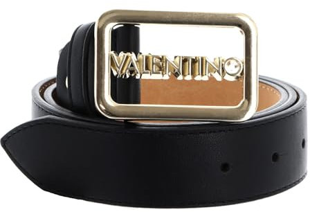 Valentino Around Plaque Buckle Belt W85 Nero/Oro - kürzbar