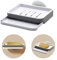 Suction Soap Dishes for Bathroom, Wall Mounted Soap Holder Bar for Shower, Drill-Free, Removable Plastic Soap Case with Drainage, Sponge Holder（White）