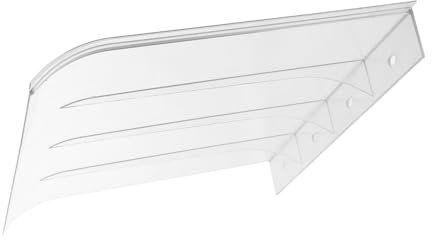 OFFSCH 1stück Door Canopy Transparentes Polycarbonat-vordach Für Haustüren Balkon Und Fenster Uv Und Regen Schutz Einfache Wetterbeständig Für Außenbereiche