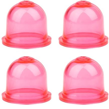 Gosknor 4pcs Primer Bulb Replacement, Carburetor Snap in Fuel Primer Bulb for Small Engines Pump for Poulan Homelite Ryobi Husqvarna Weedeater Craftsman Chainsaw Trimmers(Red)