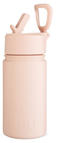 One Green Bottle – Epic Stainless Steel Water Bottle, Leakproof Metal Triple-Walled Vacuum Insulation, 14oz 400 ml, Perfect for School, Travel, Gym, Office, Yoga, Sports, Kids (Pinky Promise)