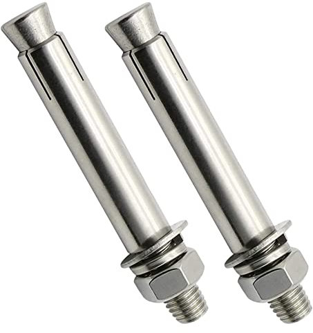 Ankerbolzen, Betonbolzen Schraube Diy Hardware 2 Stück Expansionsschraubenbolzen M16 * 200 - Rostfreier Ankerbolzen for hohe Beanspruchung
