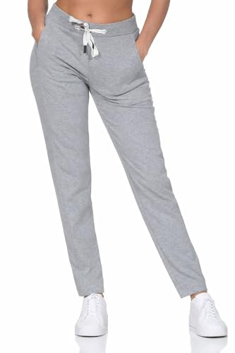 Elbsand Damen Jogginghose ESWBriane Sweathose knöchellang 70717 00 Cool Heather Grey (972) M