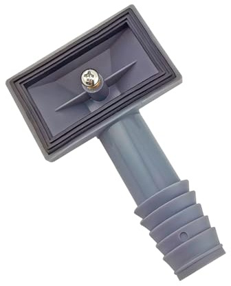 Ctyjia 1 Piece Sink Overflow Head, 40x64mm Rectangle Interface Sink Overflow Joint with Gasket, for Stainless Steel Sinks
