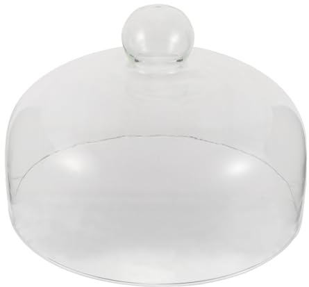 Cabilock Transparent Microwave Cover Glass Microwave Food Cover Splatter Guard for Reheating Meals Heat Resistant Oven Lid with Visibility for Food Monitoring 1 pack