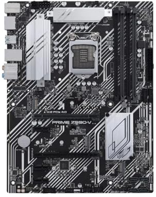 Gaming Motherboard Fit For ASUS PRIME Z590-V Motherboard LGA1200 Support I9-11900KF 10900K I7-11700F 10600K I5-11600K 10400 CPU 4xDDR4 HDMI M.2 PCIe4.0 ATX