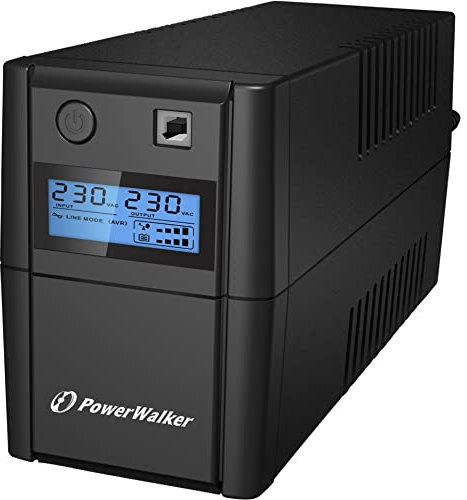 PowerWalker VI 650SE LCD/IEC Unterbrechungsfreie Stromversorgung (UPS) 650 VA 4 AC-Ausgänge Line-Interaktiv - Unterbrechungsfreie Stromversorgungen (USP) (650 VA, 360 W, 170 V, 280 V, 230 V, 230 V)